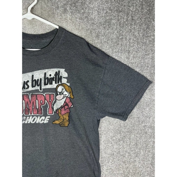 Disney Parks Snow White Genius by Birth GRUMPY By Choice T-Shirt Mens XL Gray - Picture 4 of 15